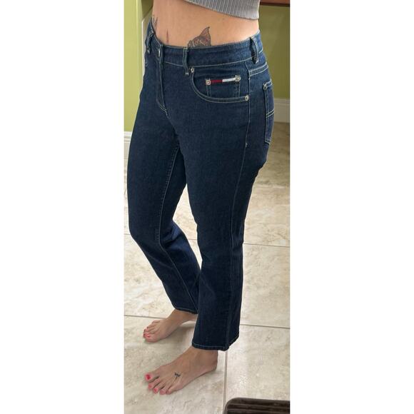 Tommy jeans vintage size 3 dark denim ankle 28 jeans y2k - Picture 5 of 7